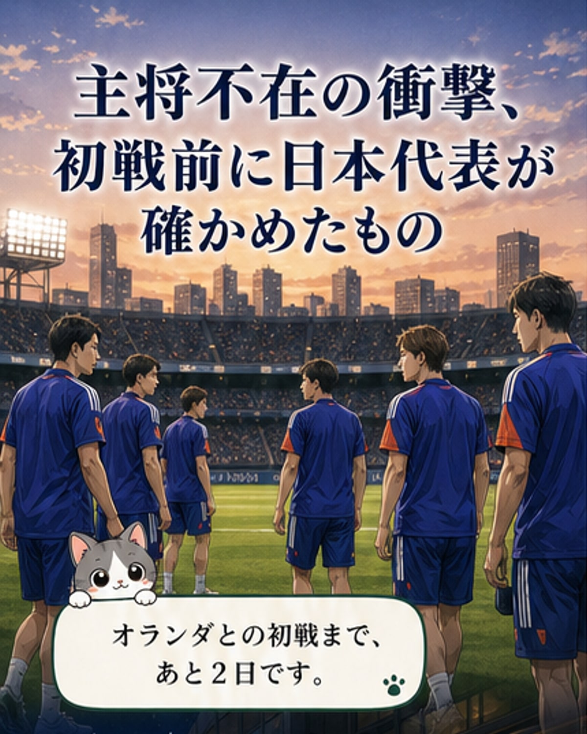 主将不在の衝撃、乗り越える