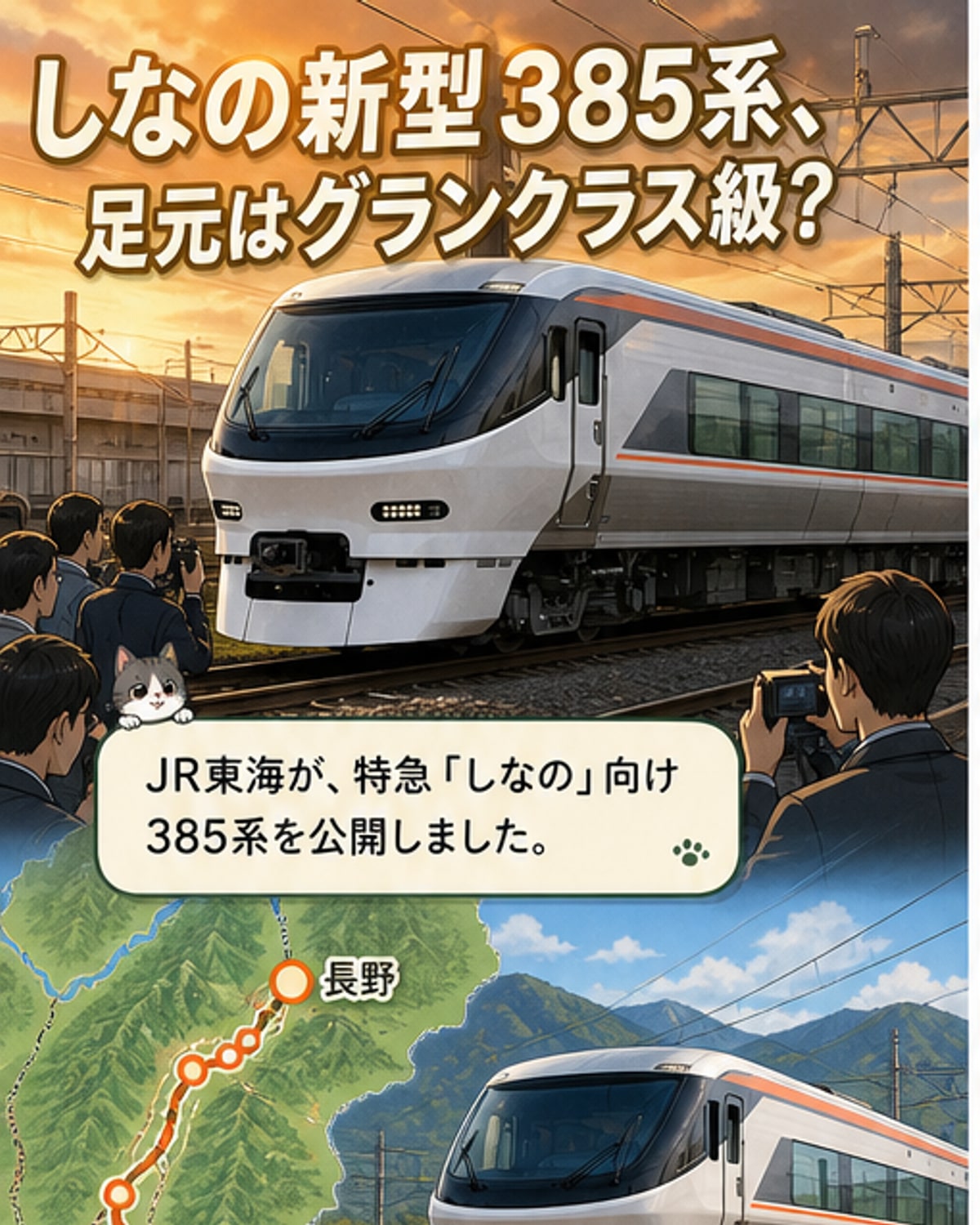 「しなの」新型特急、グリーン車が異次元級