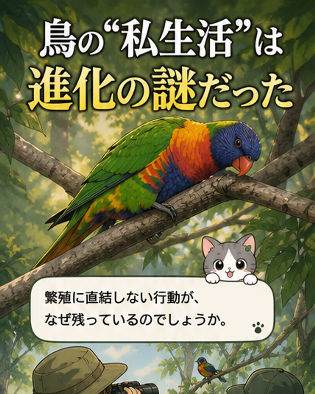 鳥の自慰行動、進化的な意味とは