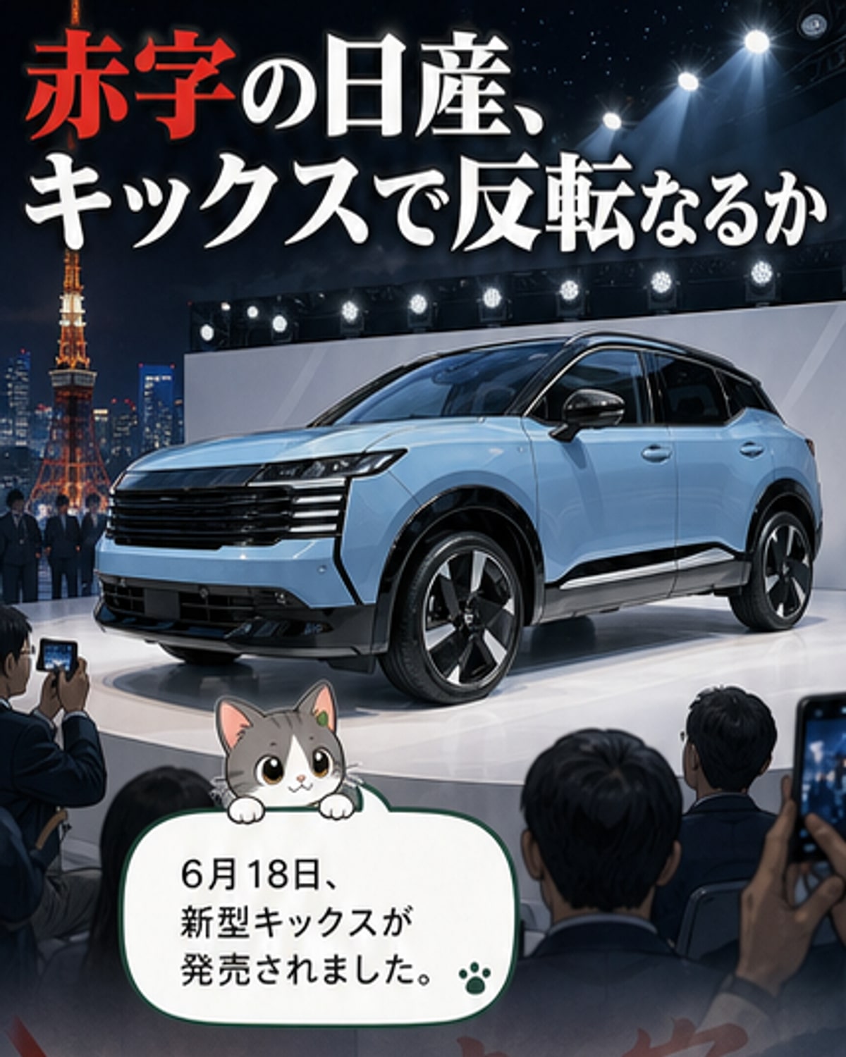 日産、新型キックスで復活の兆し
