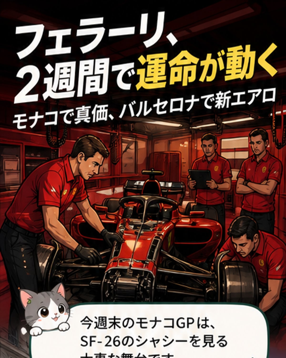 フェラーリ、バルセロナで勝負のアップデート