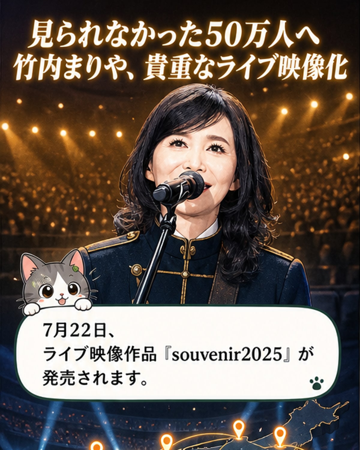 竹内まりや、11年ぶりアリーナツアー映像化