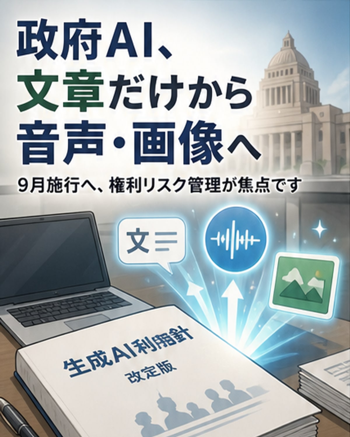 政府、AIで音声と画像の使用を容認
