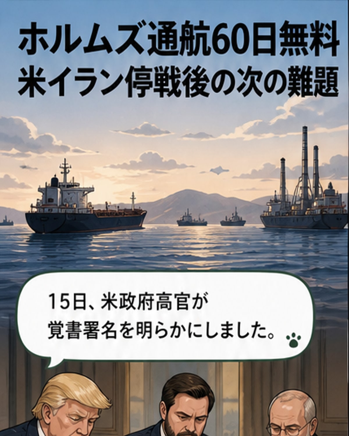 米とイラン、戦闘終結合意