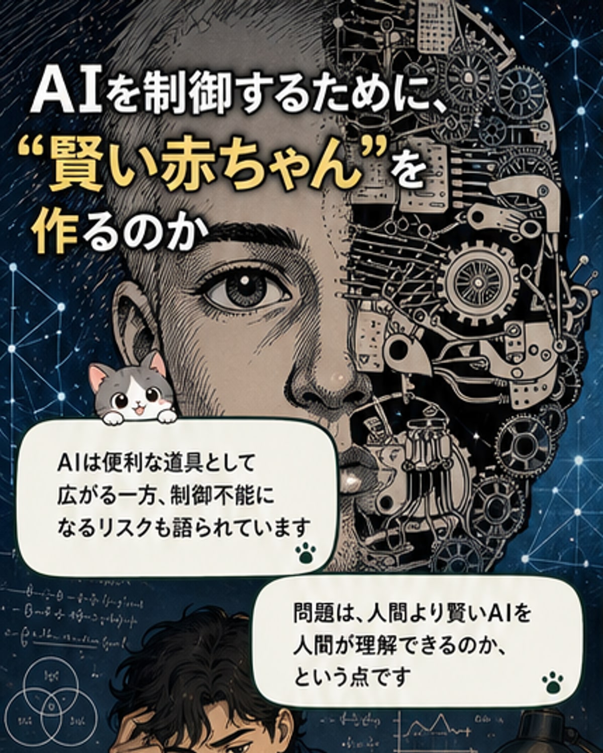 AI制御不能なら、遺伝子操作で「スーパー人間」を
