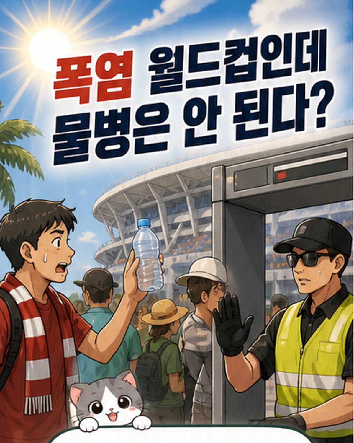월드컵 경기장, 물병 반입 금지 왜?