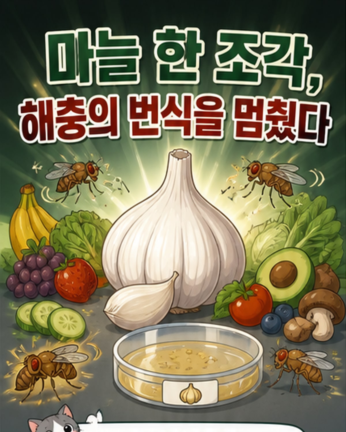 마늘, 해충 짝짓기 완전 차단