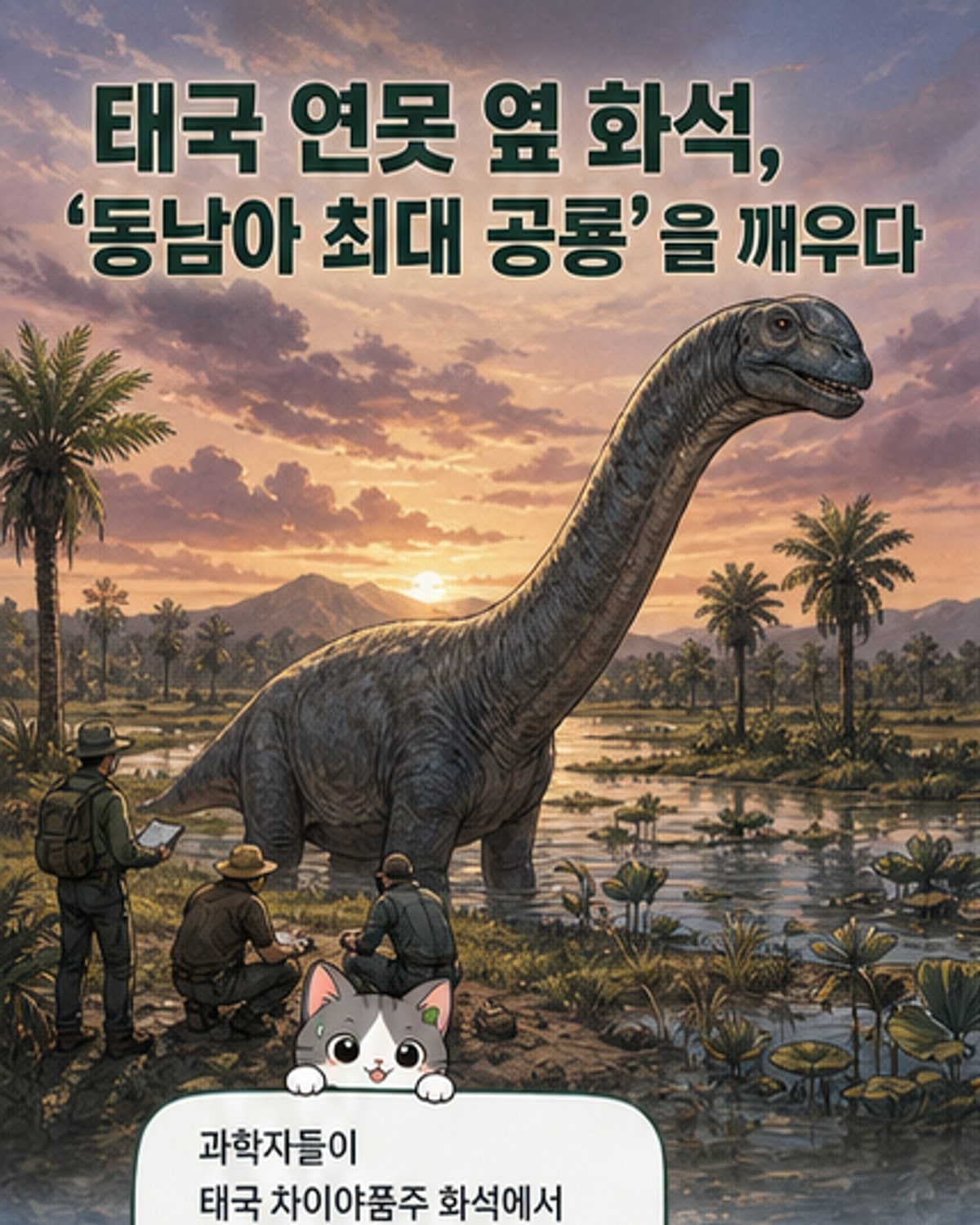 동남아 최대 공룡, 태국서 확인