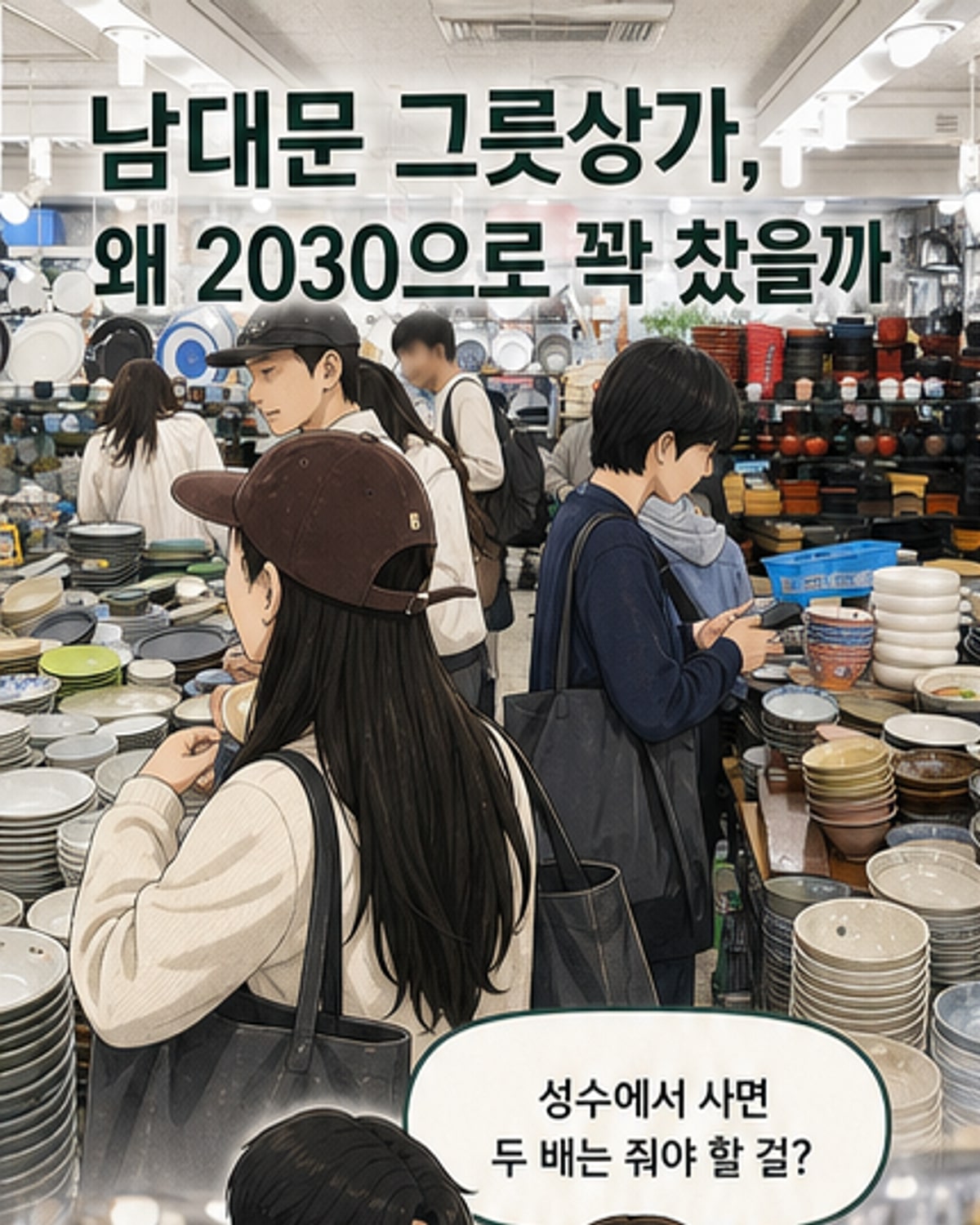 남대문 도매시장, 2030의 '그릇 성지'로 떠올라