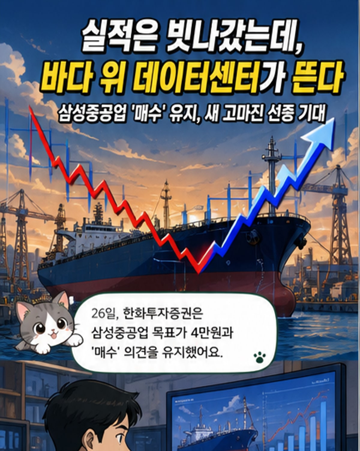 삼성중공업, 고마진 FDC로 수익 전환
