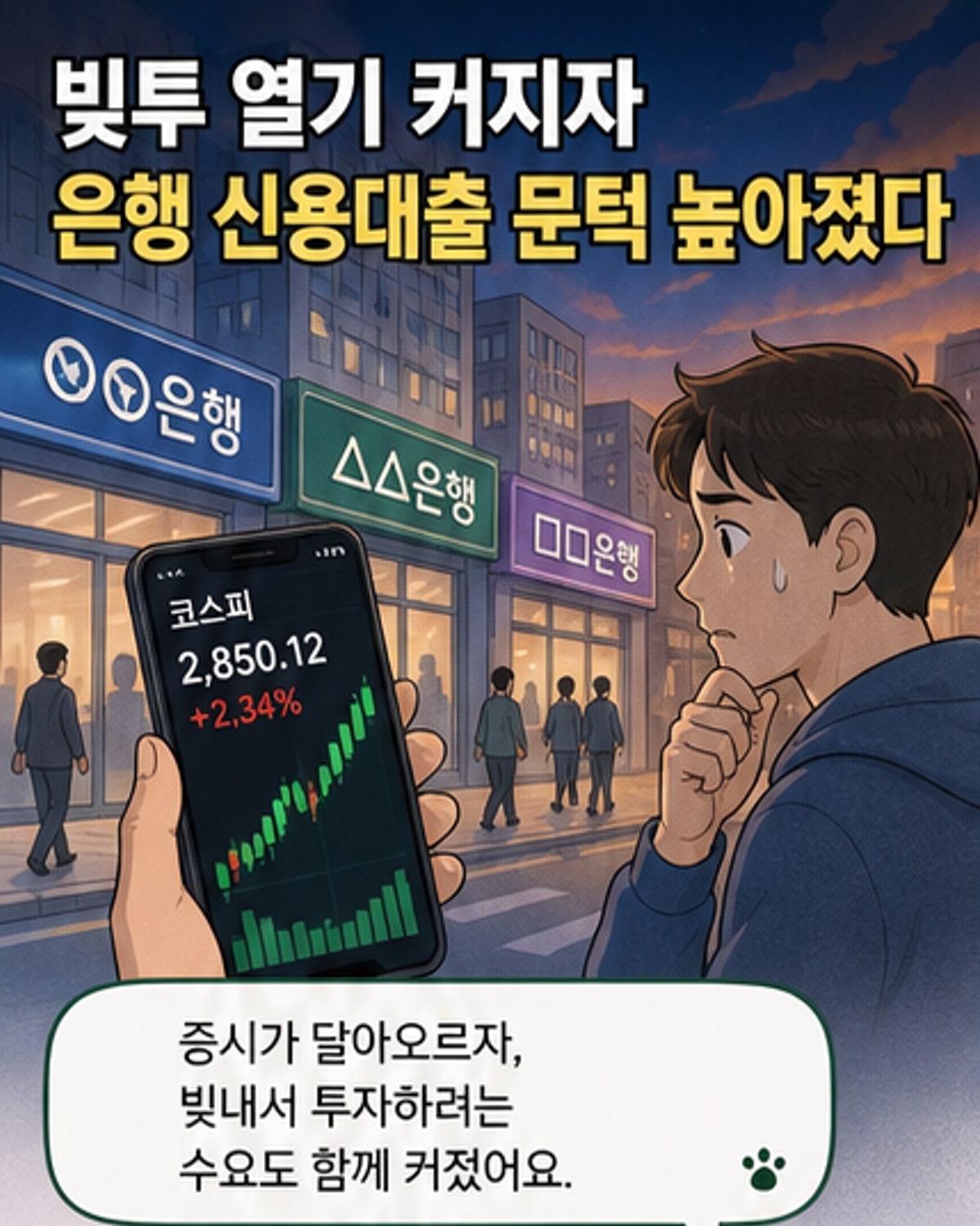 빚내 투자 열풍에 은행들 대출문 올렸다