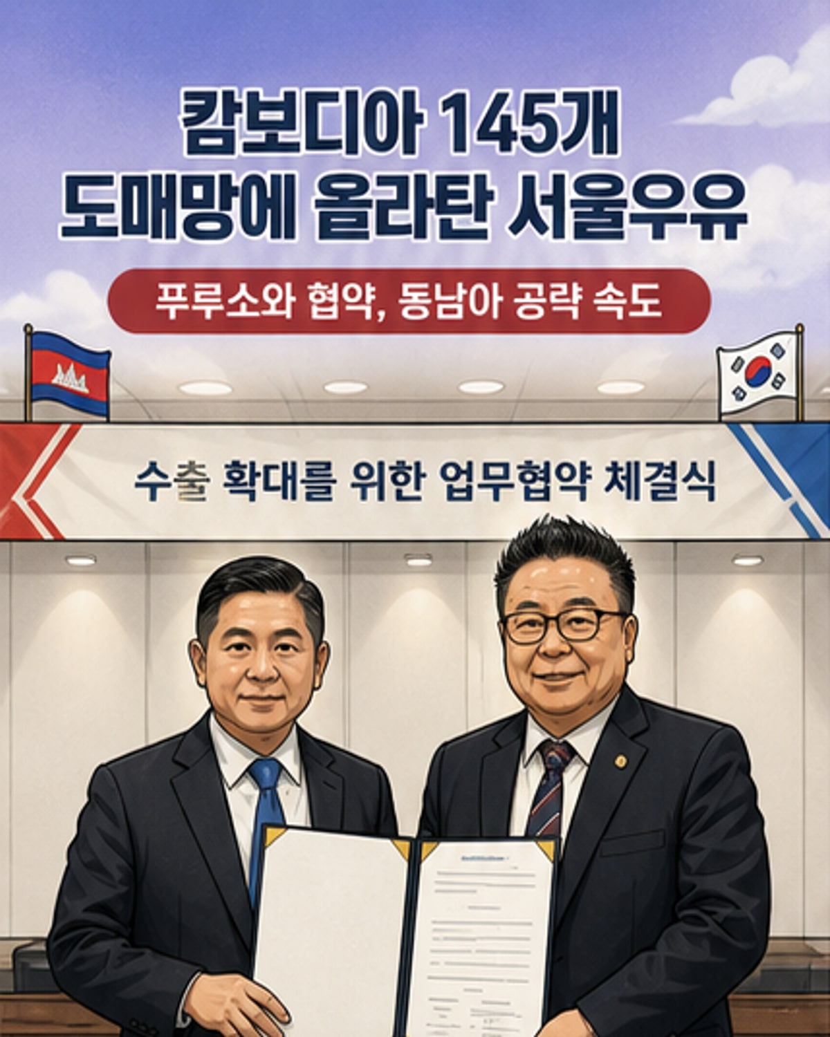 서울우유, 캄보디아 진출 가속화