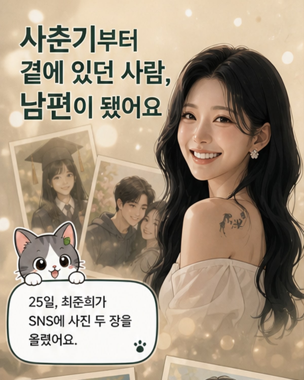 사춘기 시절 지켜준 남편과 결혼