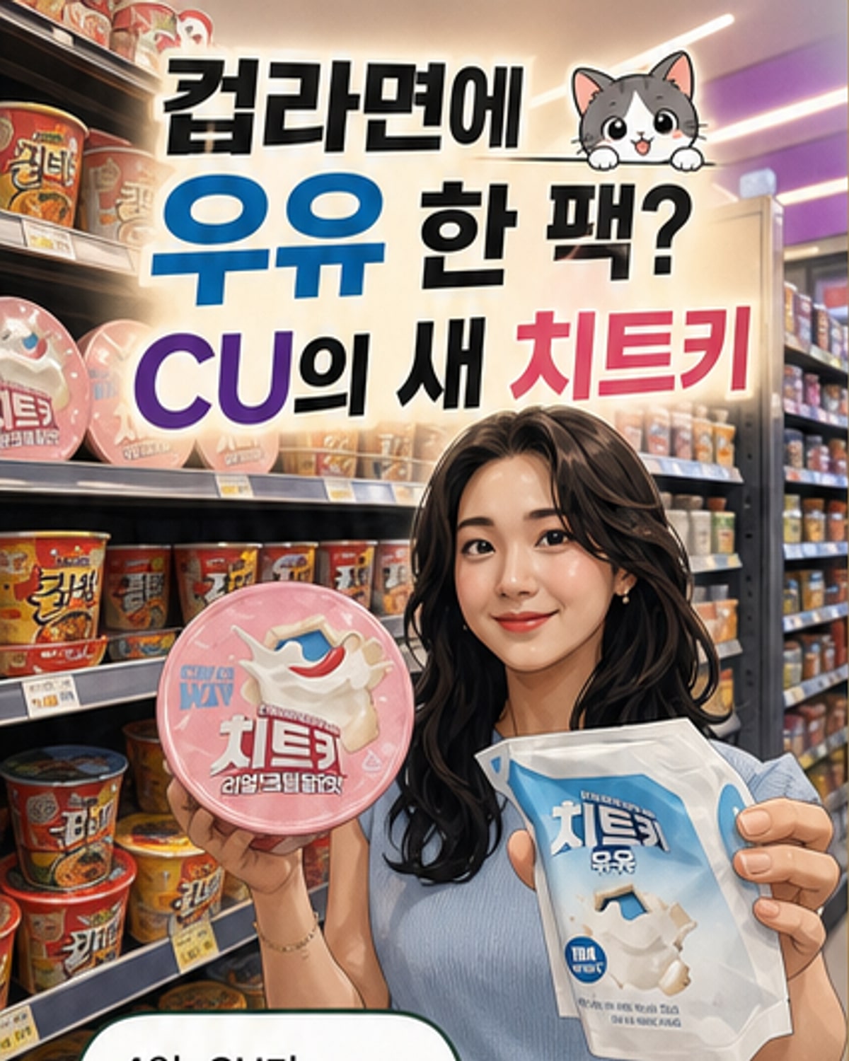 CU, 우유 넣는 '치트키 라면' 출시