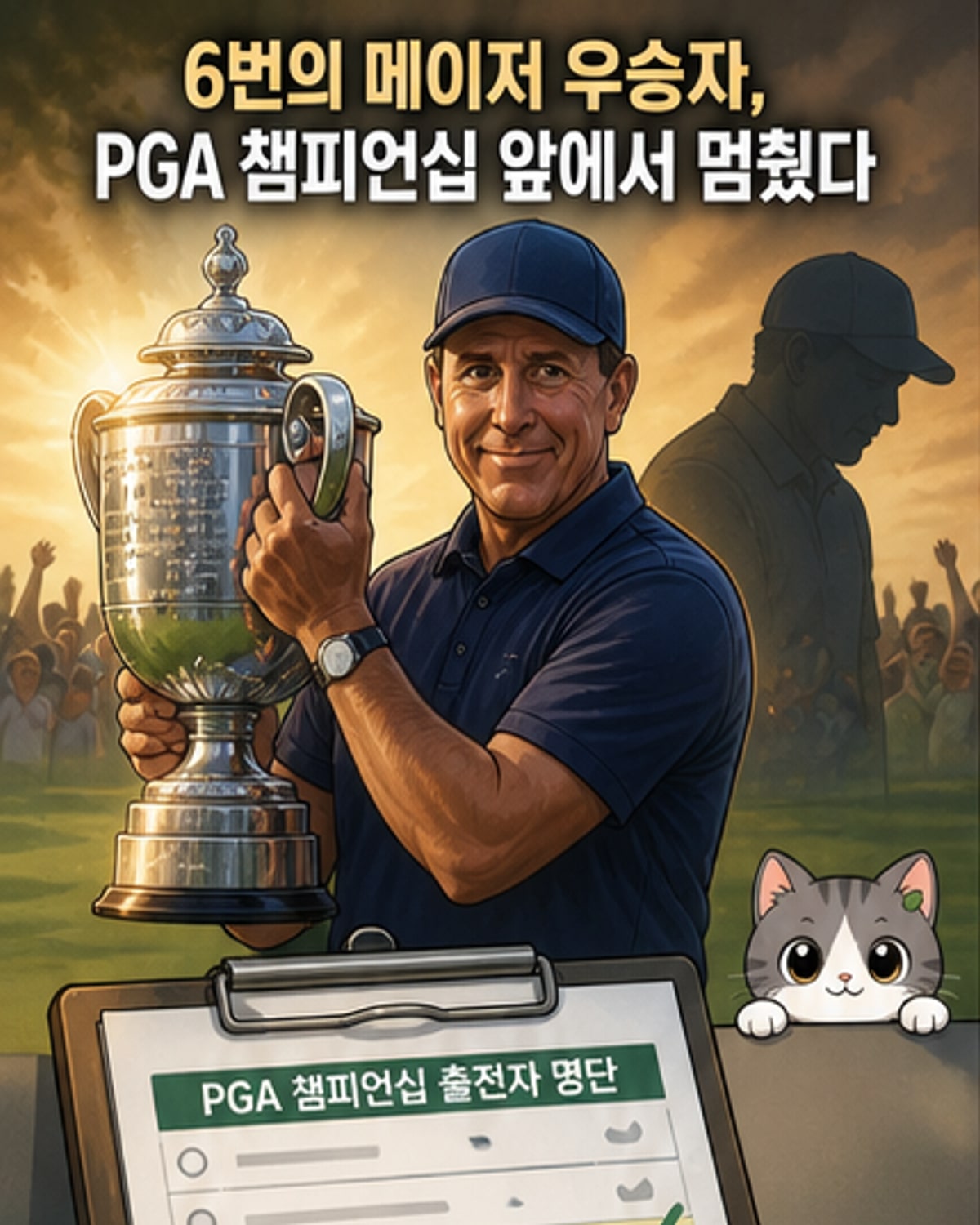 가족 건강 문제로 미컬슨, PGA 챔피언십 기권