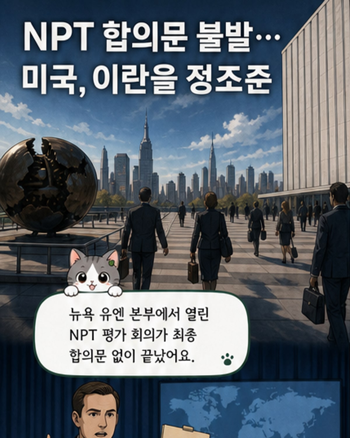 미국, 이란 비난하며 NPT 합의 실패 유감