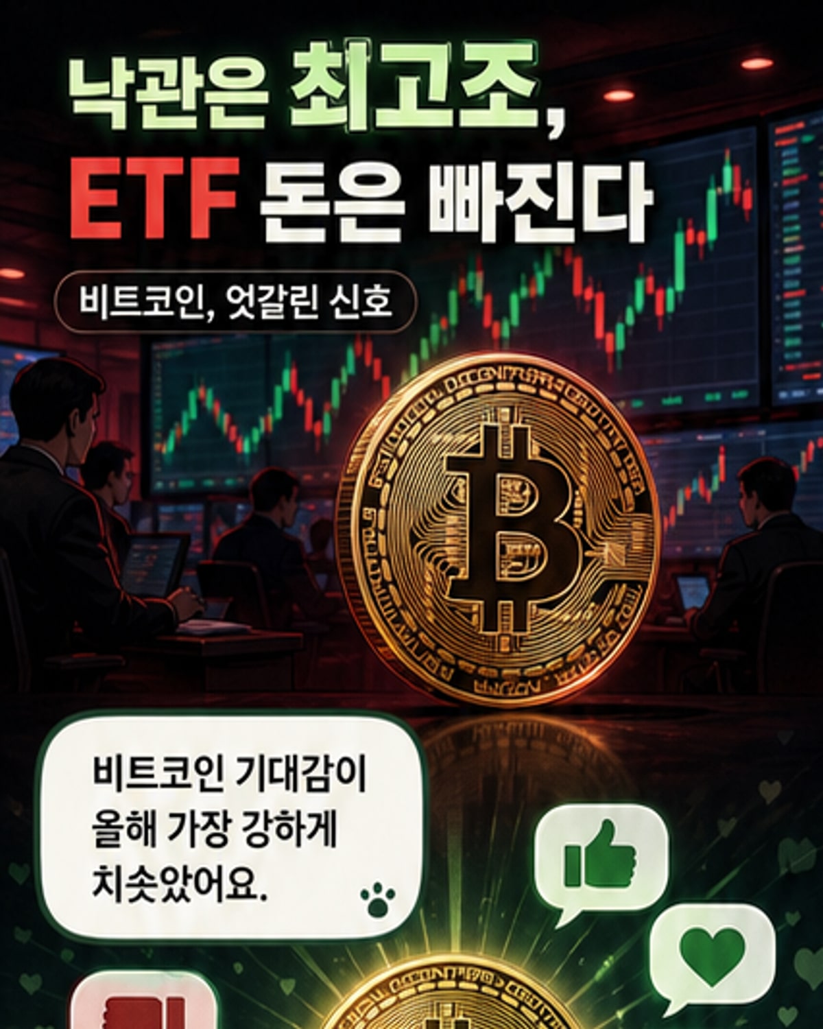 비트코인 낙관론 정점인데 ETF 자금 빠진다