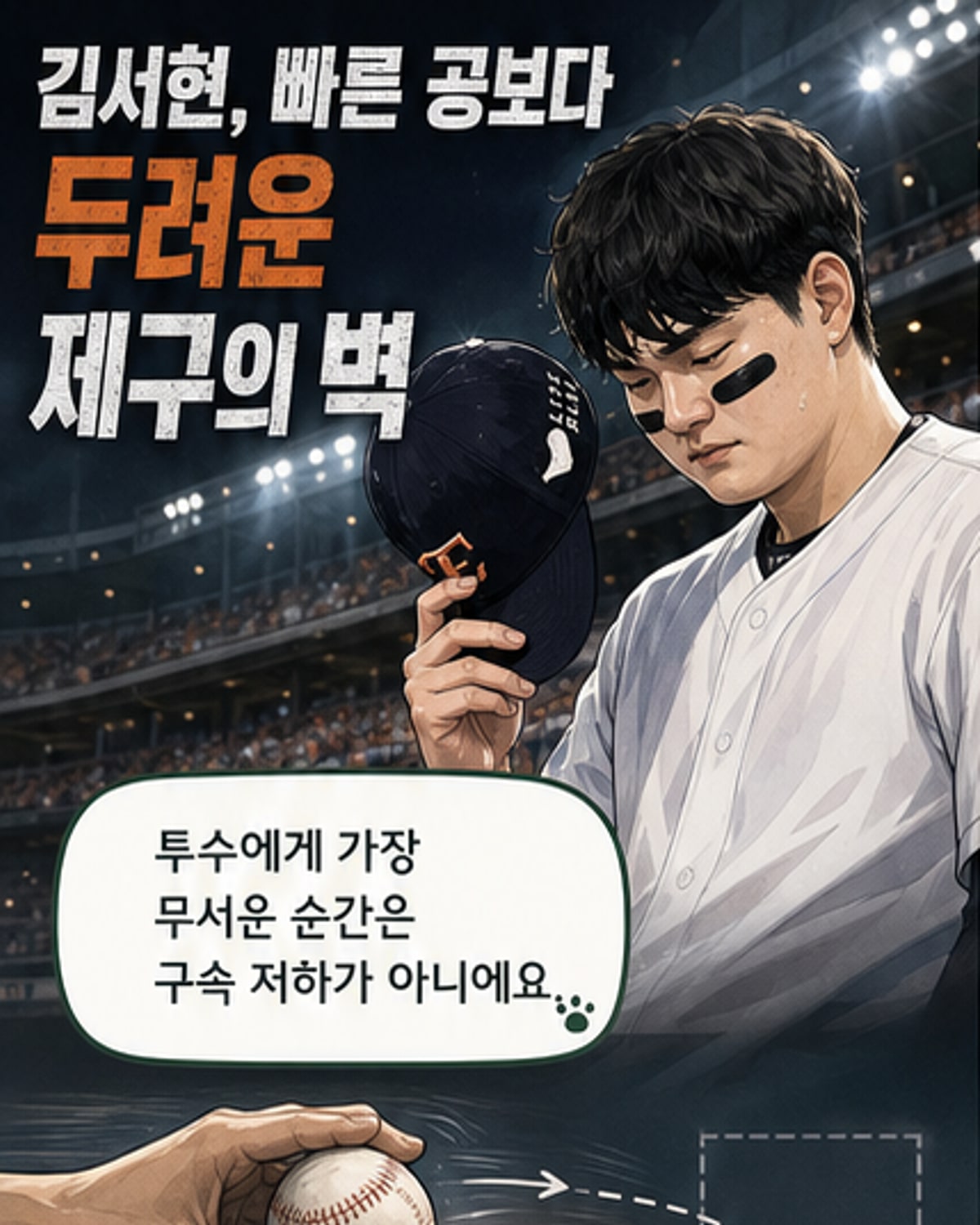 김서현, '제구 난조'의 고통