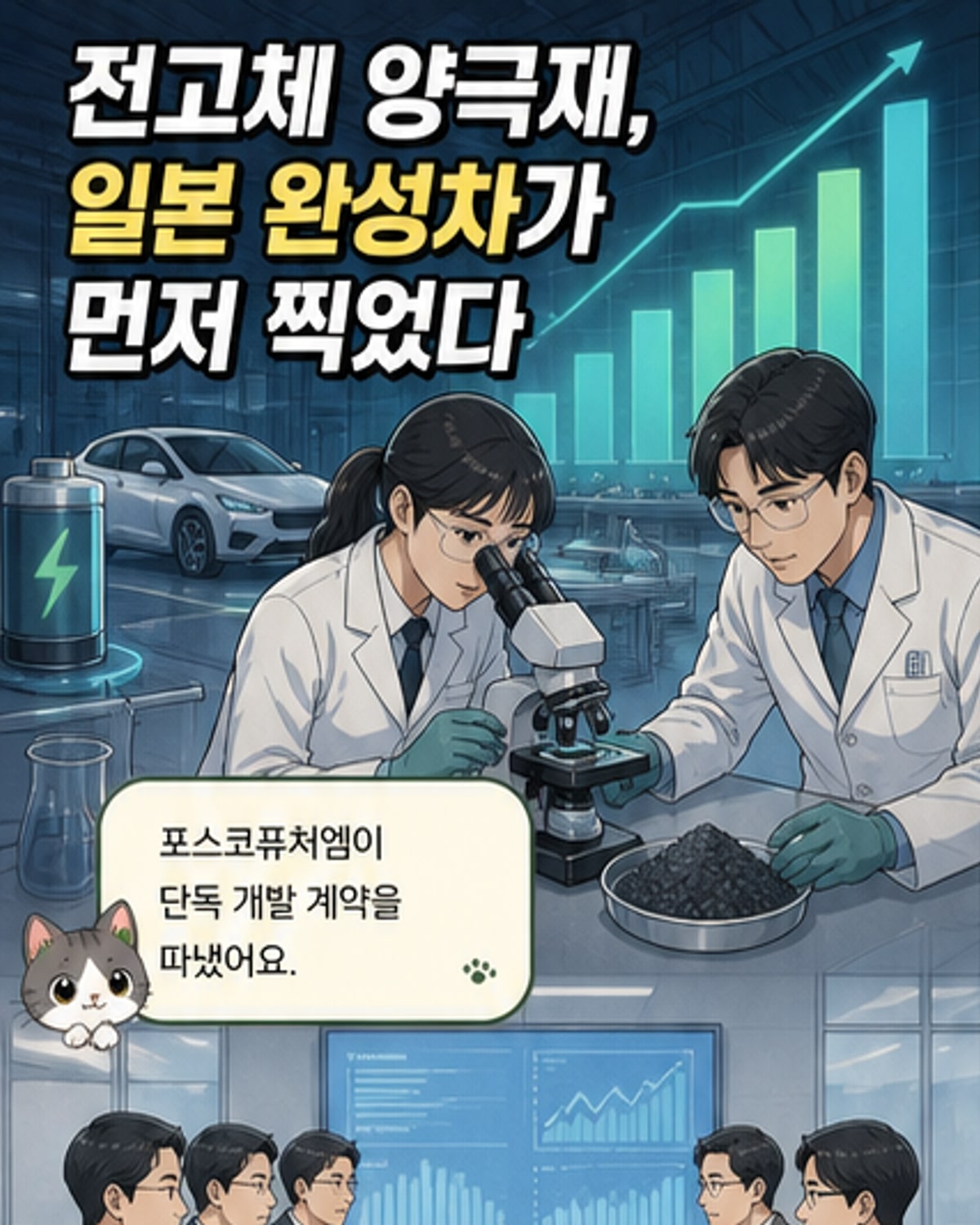 포스코퓨처엠, 日 완성차사와 전고체 양극재 독점 개발