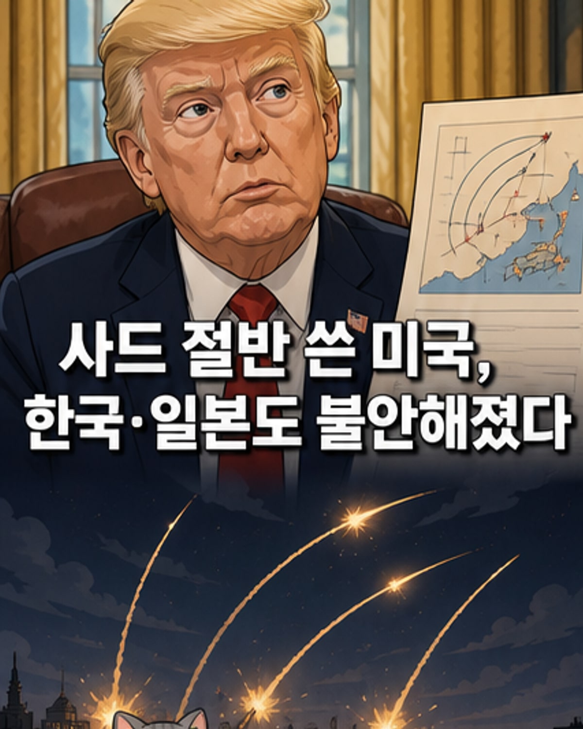 사드 절반 소진, 한일 안보에 빨간불