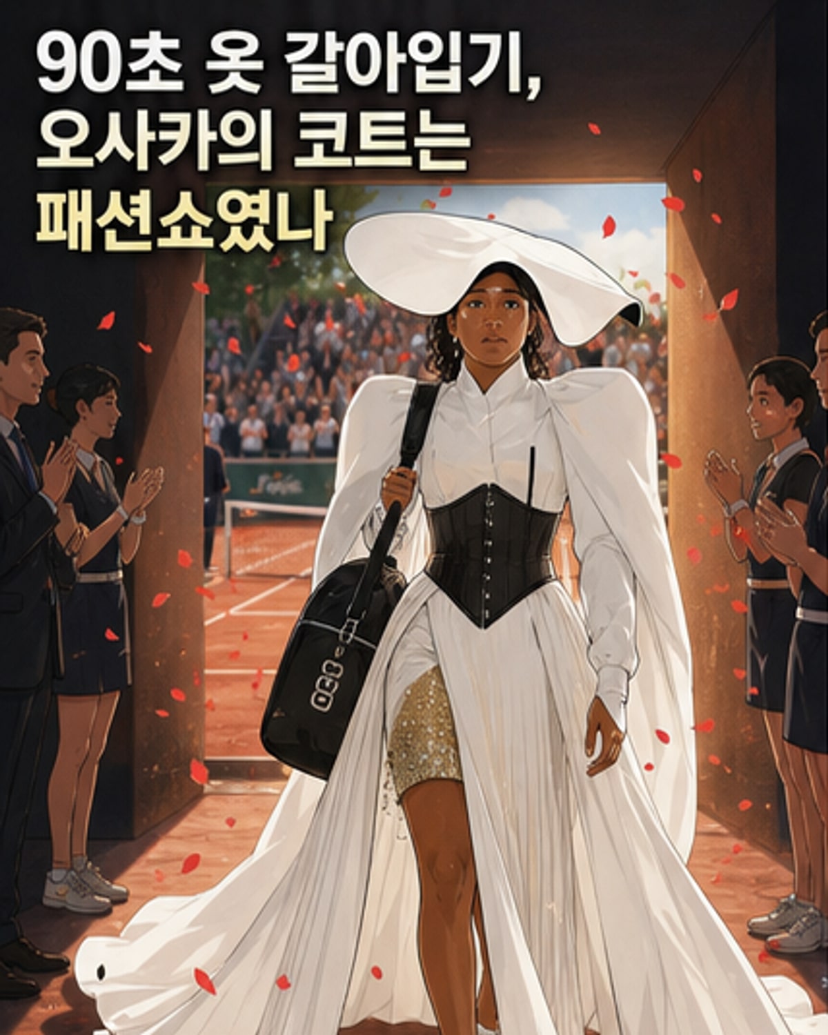 오사카 나오미, 프랑스 오픈에서 90초 갈아입기 논란