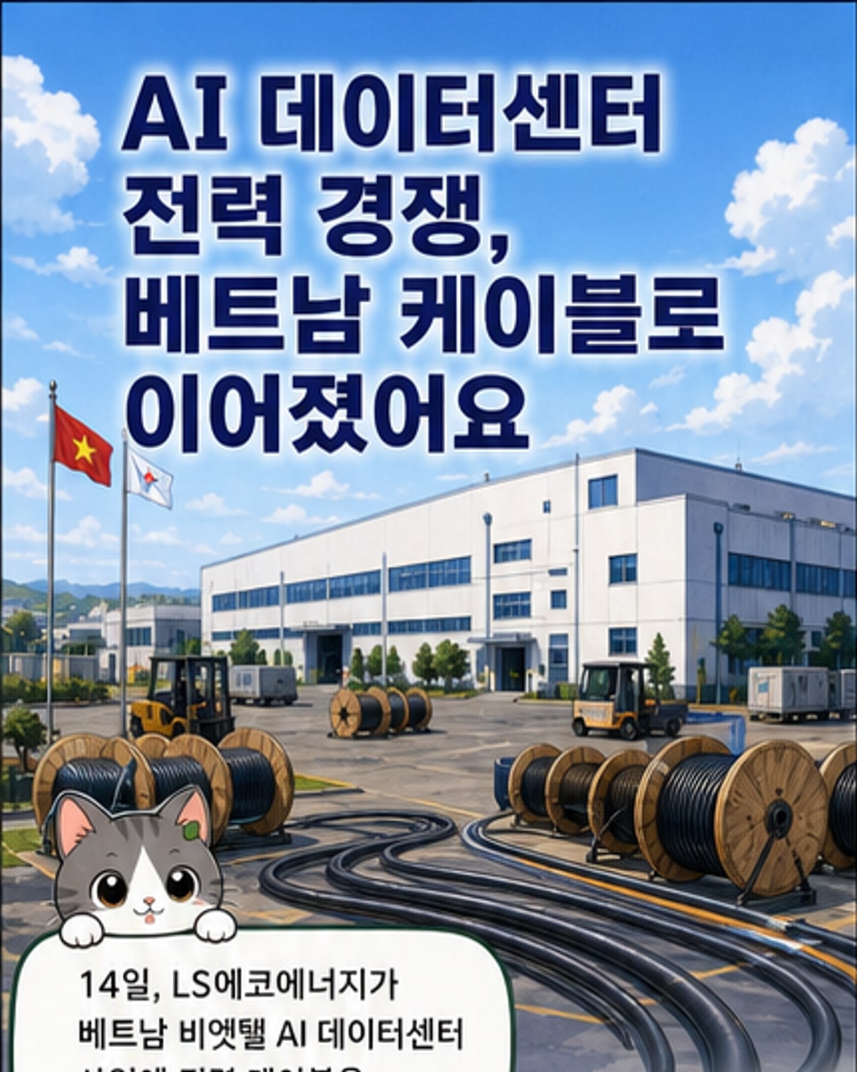 LS에코에너지, 베트남 AI 데이터센터에 전력 케이블 공급