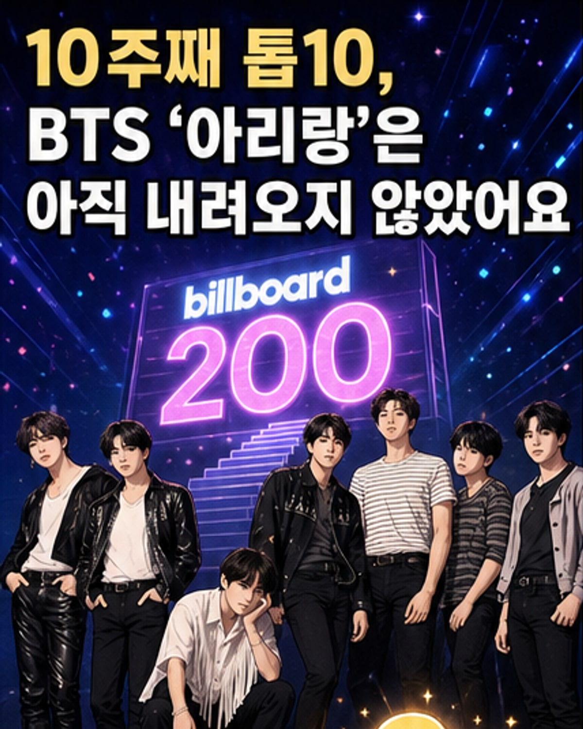 방탄소년단, 빌보드 10주 연속 톱10