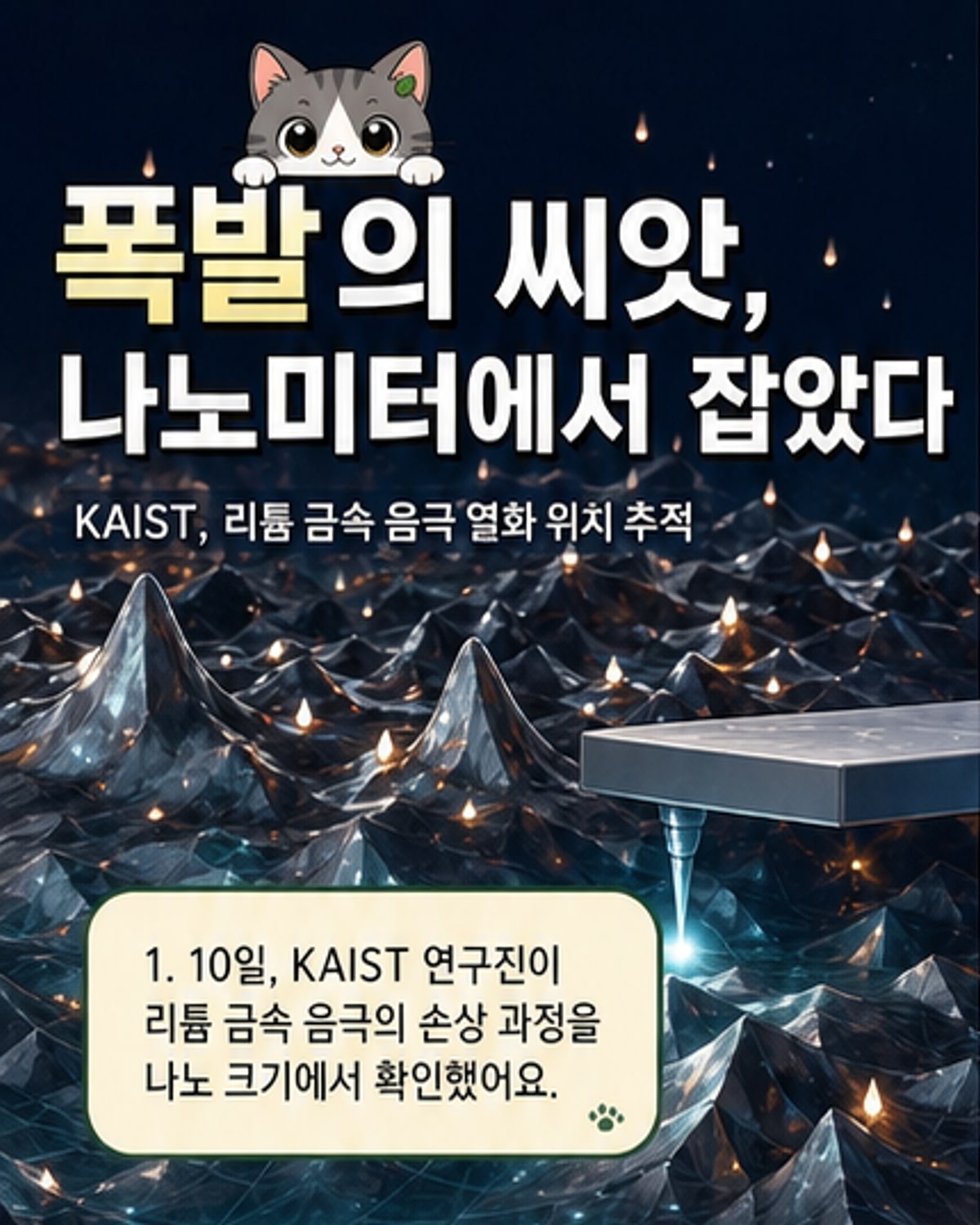 리튬배터리 수명↑ 안전성↑ 실마리