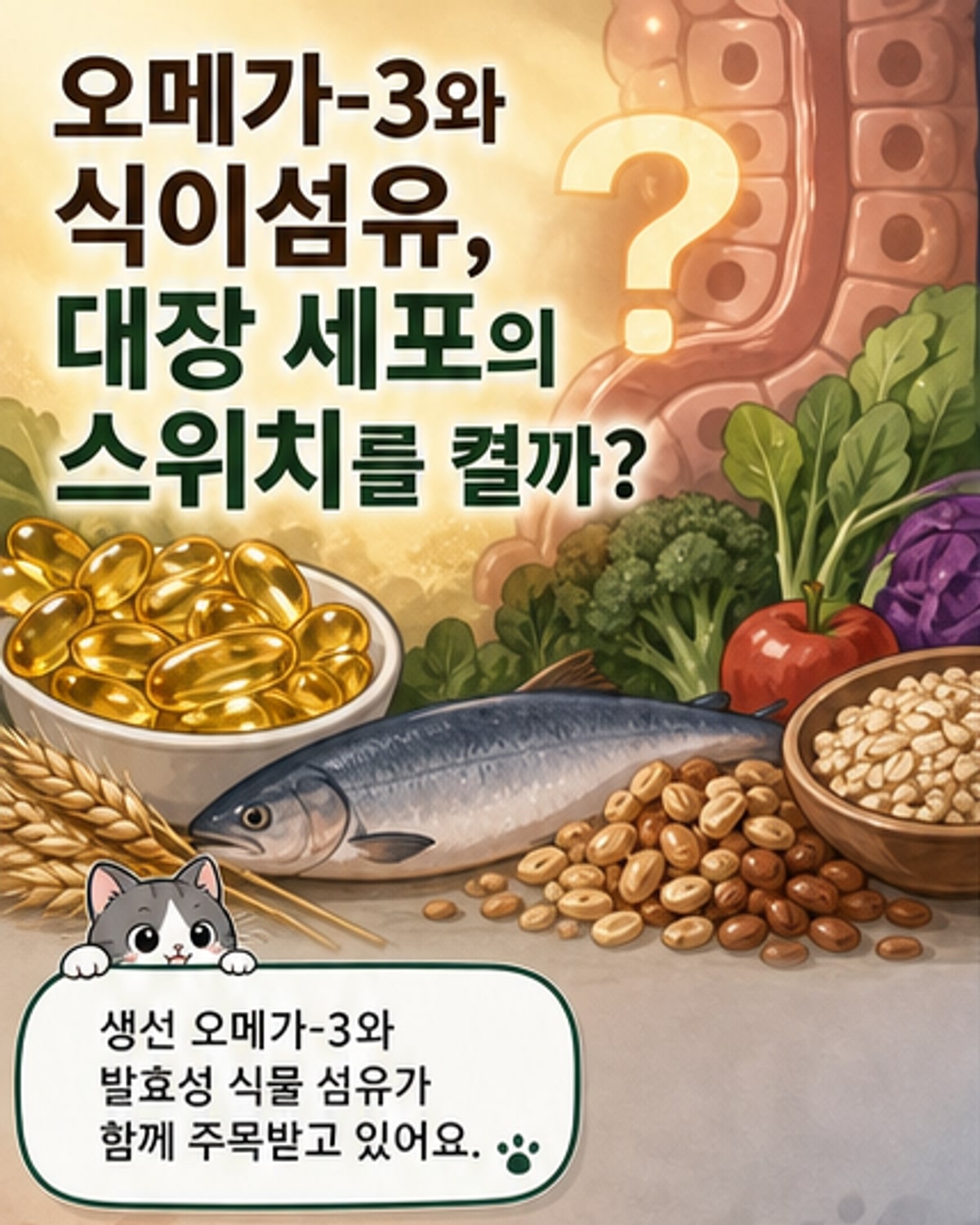 오메가-3+섬유질, 암세포 죽이는 열쇠?