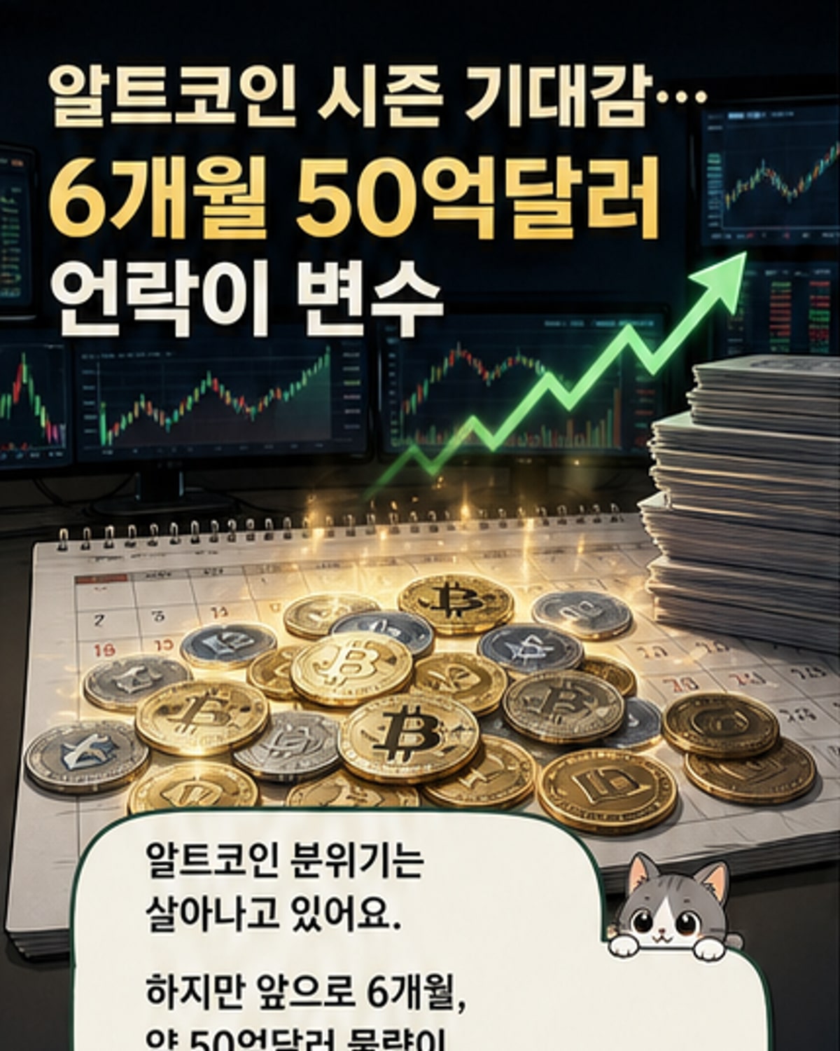 알트코인 시즌, 50억 달러 공급 변수