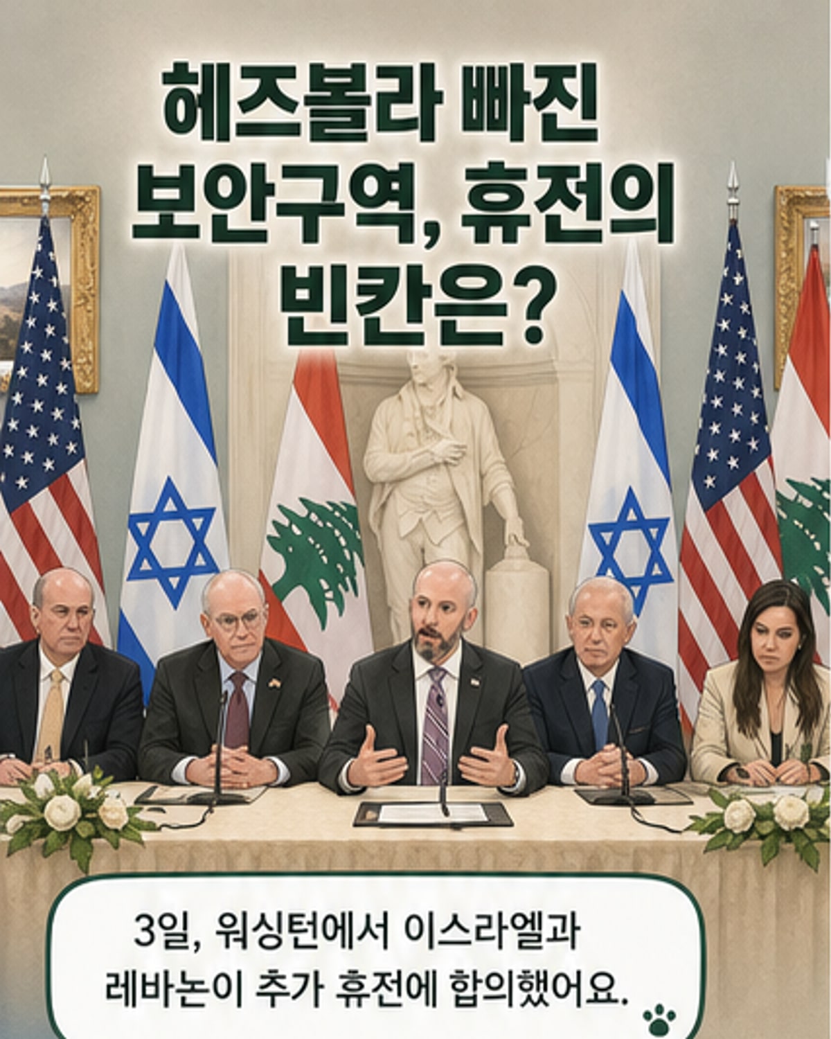 이스라엘·레바논, 헤즈볼라 제외 보안구역 합의