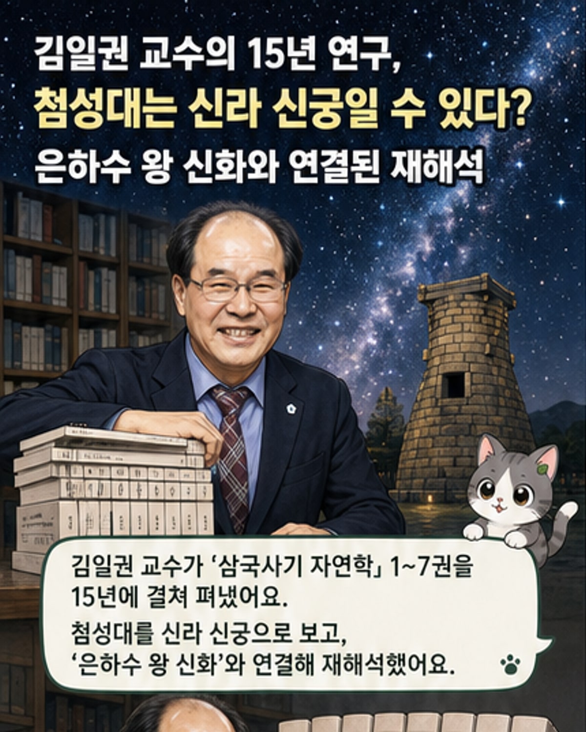 첨성대는 은하수 왕이 내리는 신성한 우물