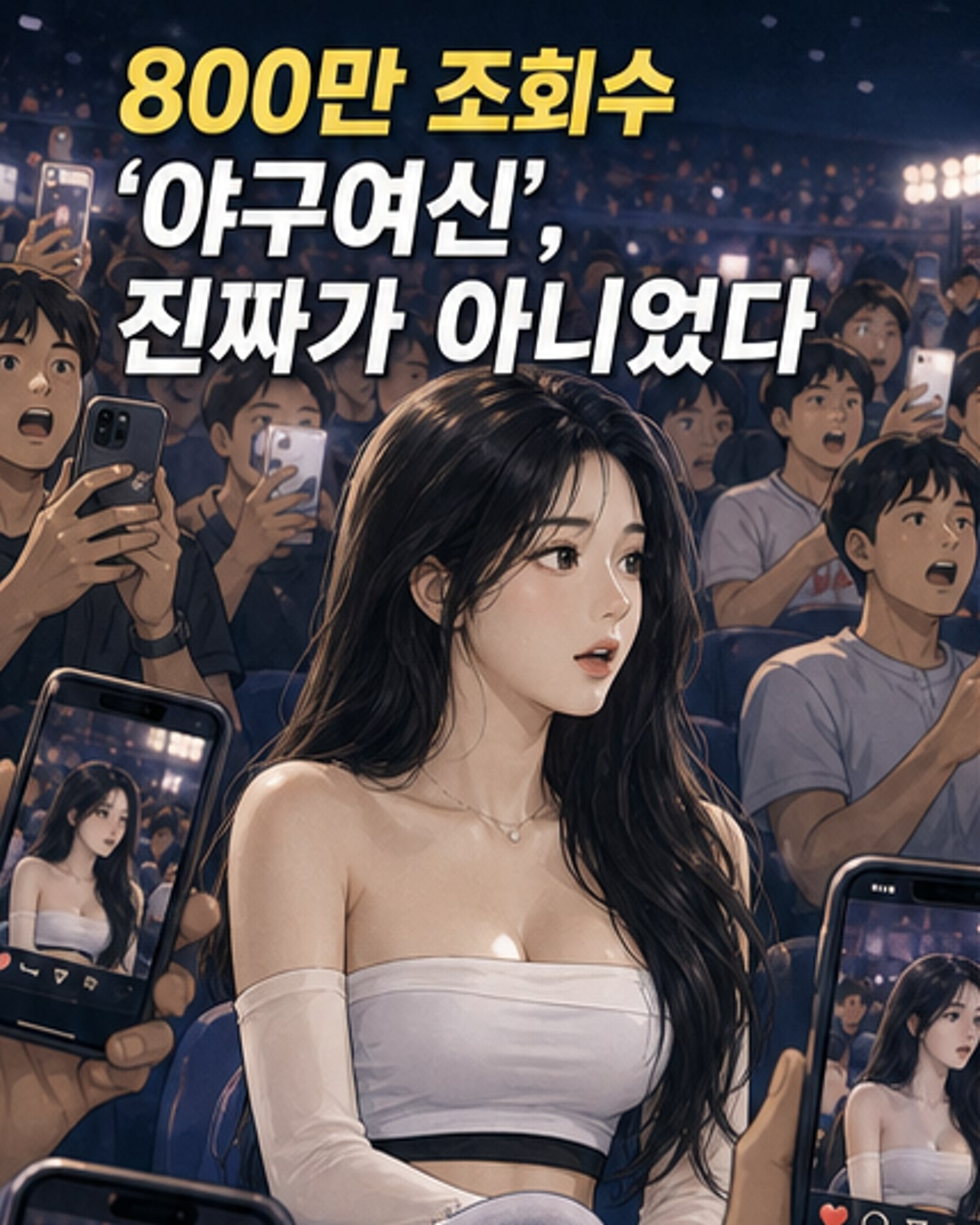화제의 야구여신, 알고 보니 AI 생성물