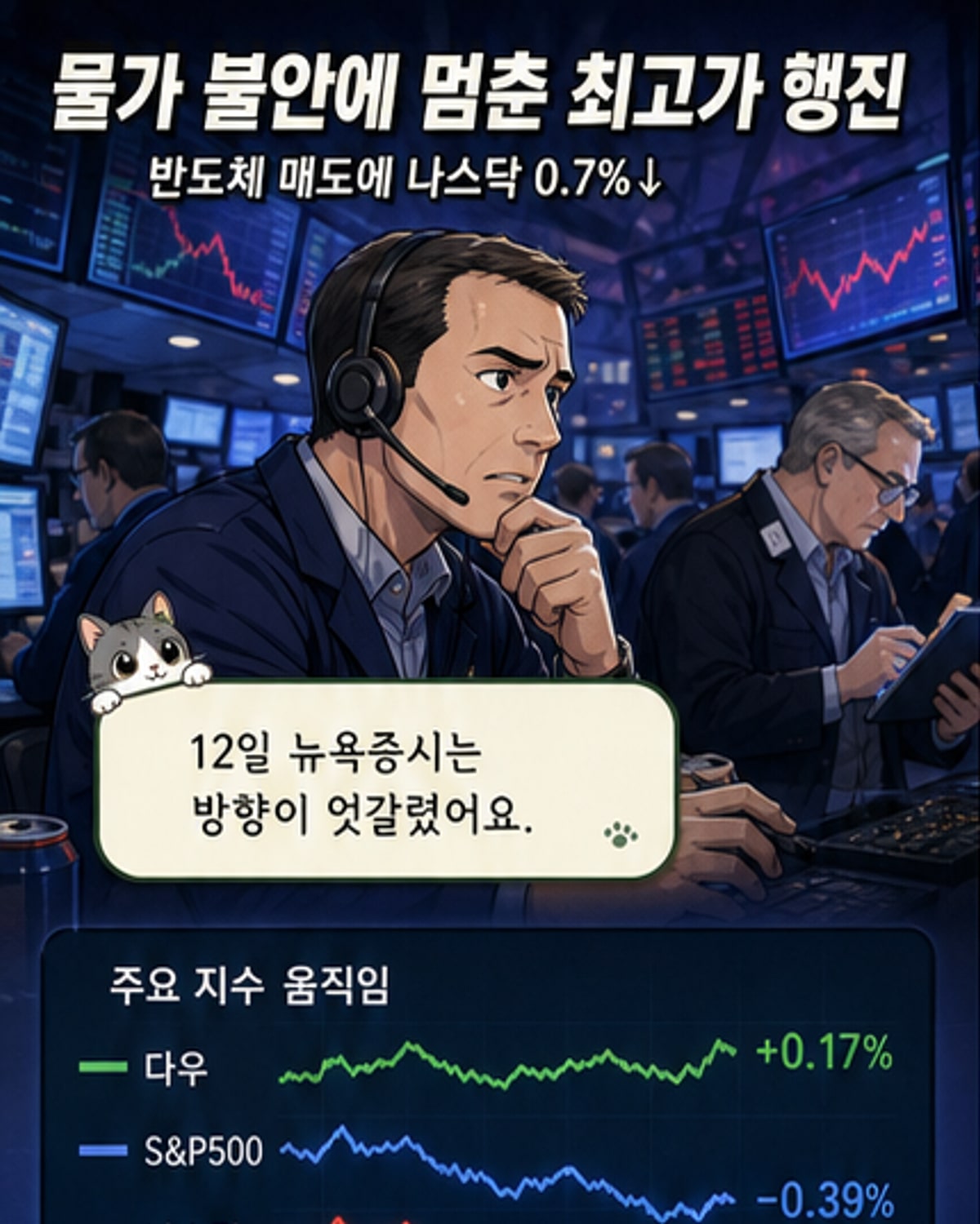 인플레 우려에 반도체주 급락