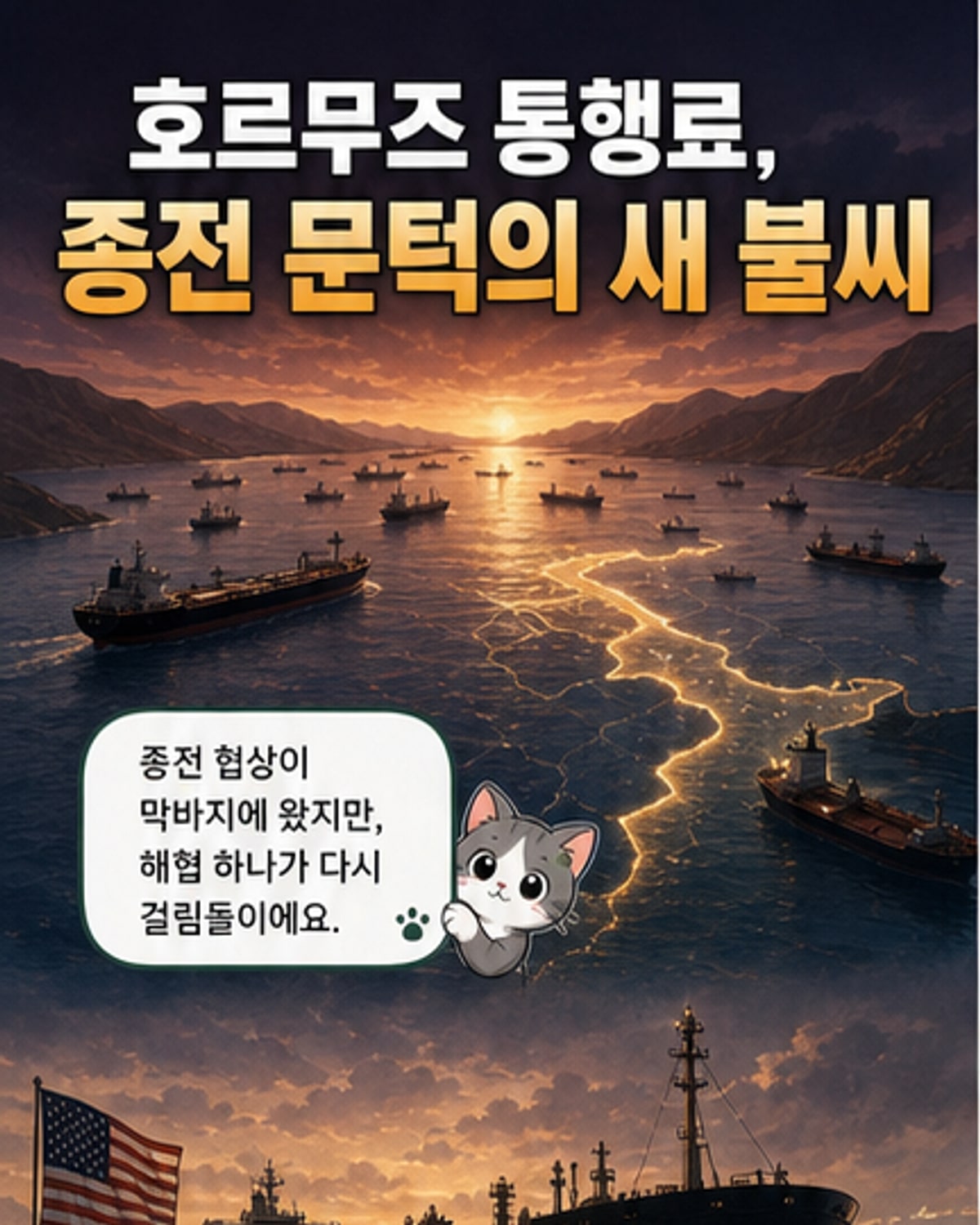 호르무즈에 통행료 내라? 미국은 절대 거부
