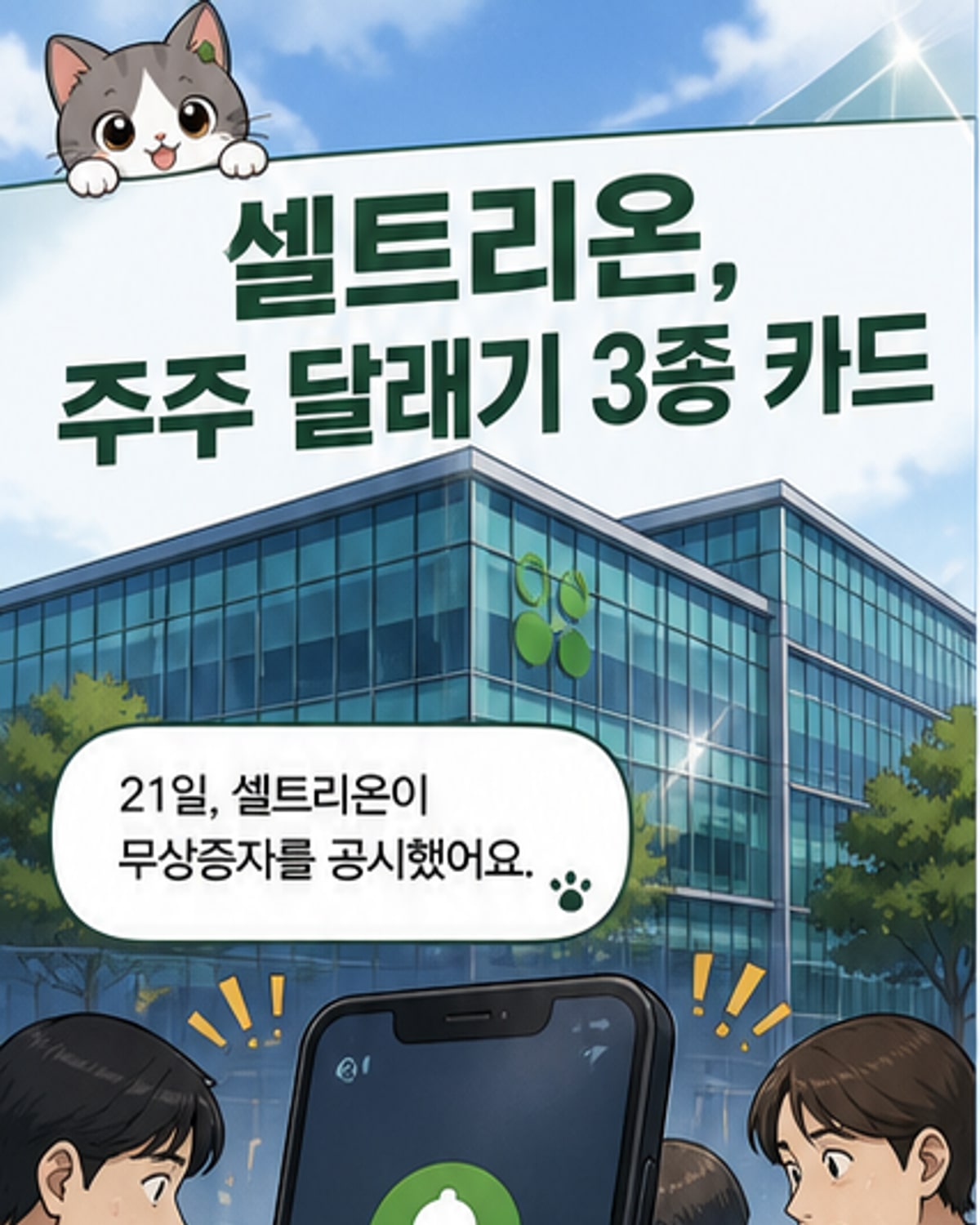 셀트리온, 1092만주 무상증자 발표