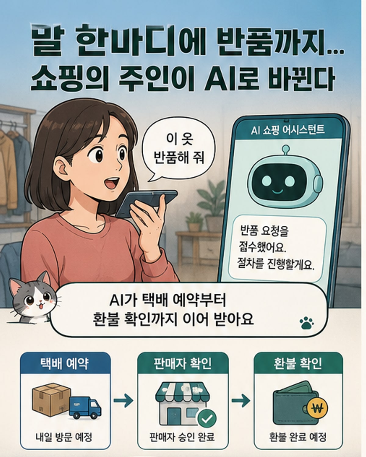AI가 쇼핑부터 반품까지 처리