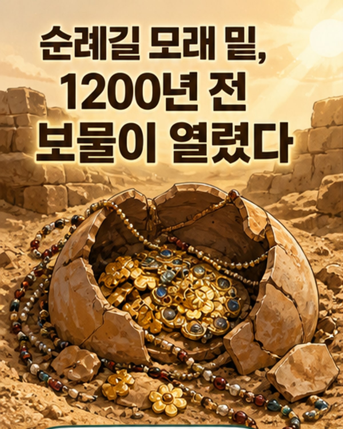 사우디서 1200년 전 보물 무더기 발견