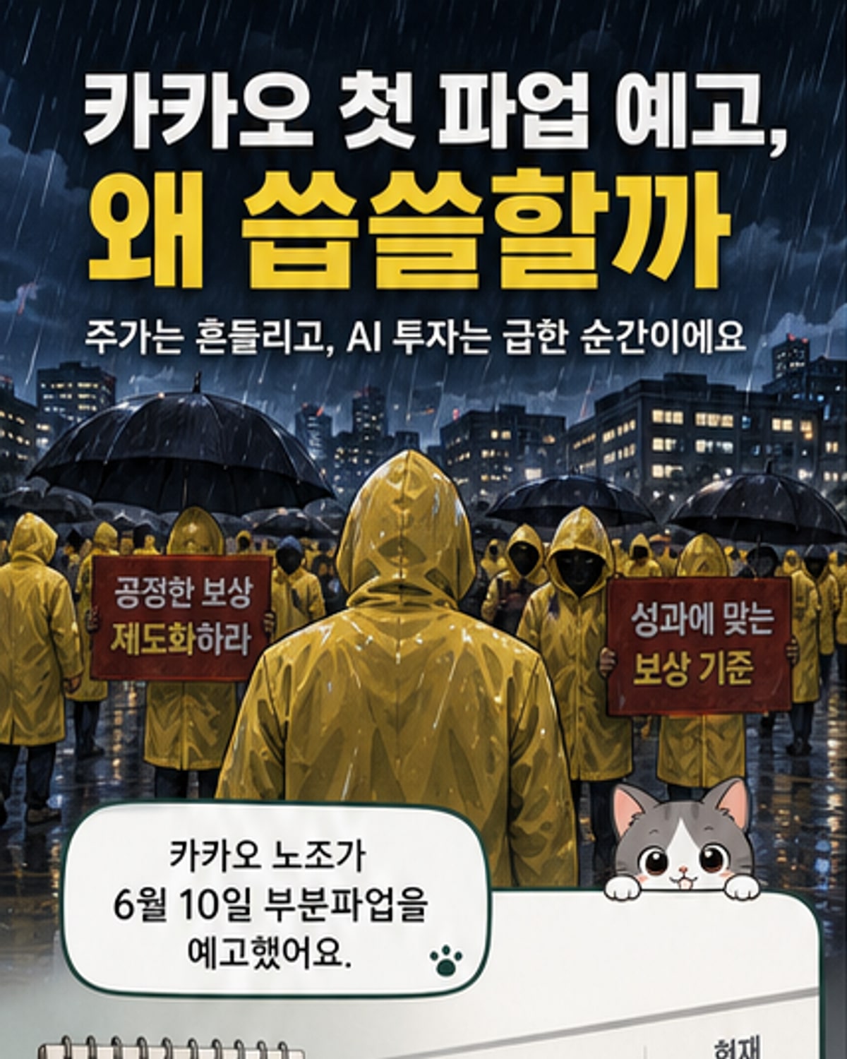 카카오, 창사 후 첫 파업 예고