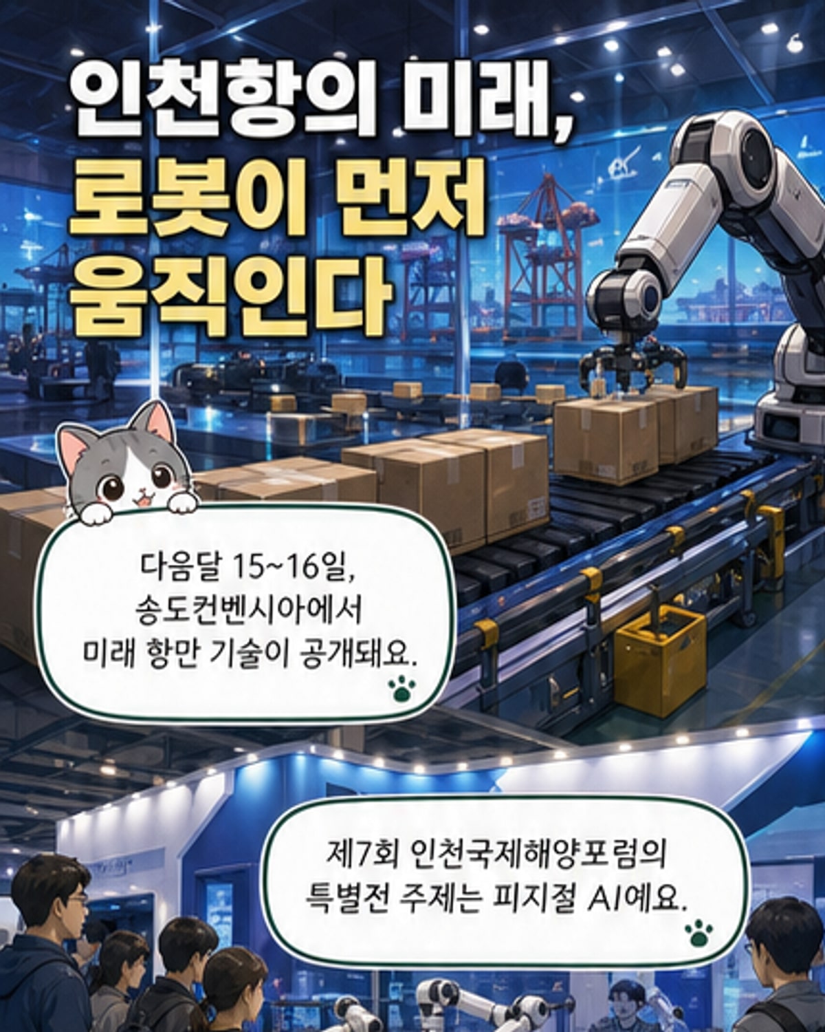 로봇이 항만을 누빈다