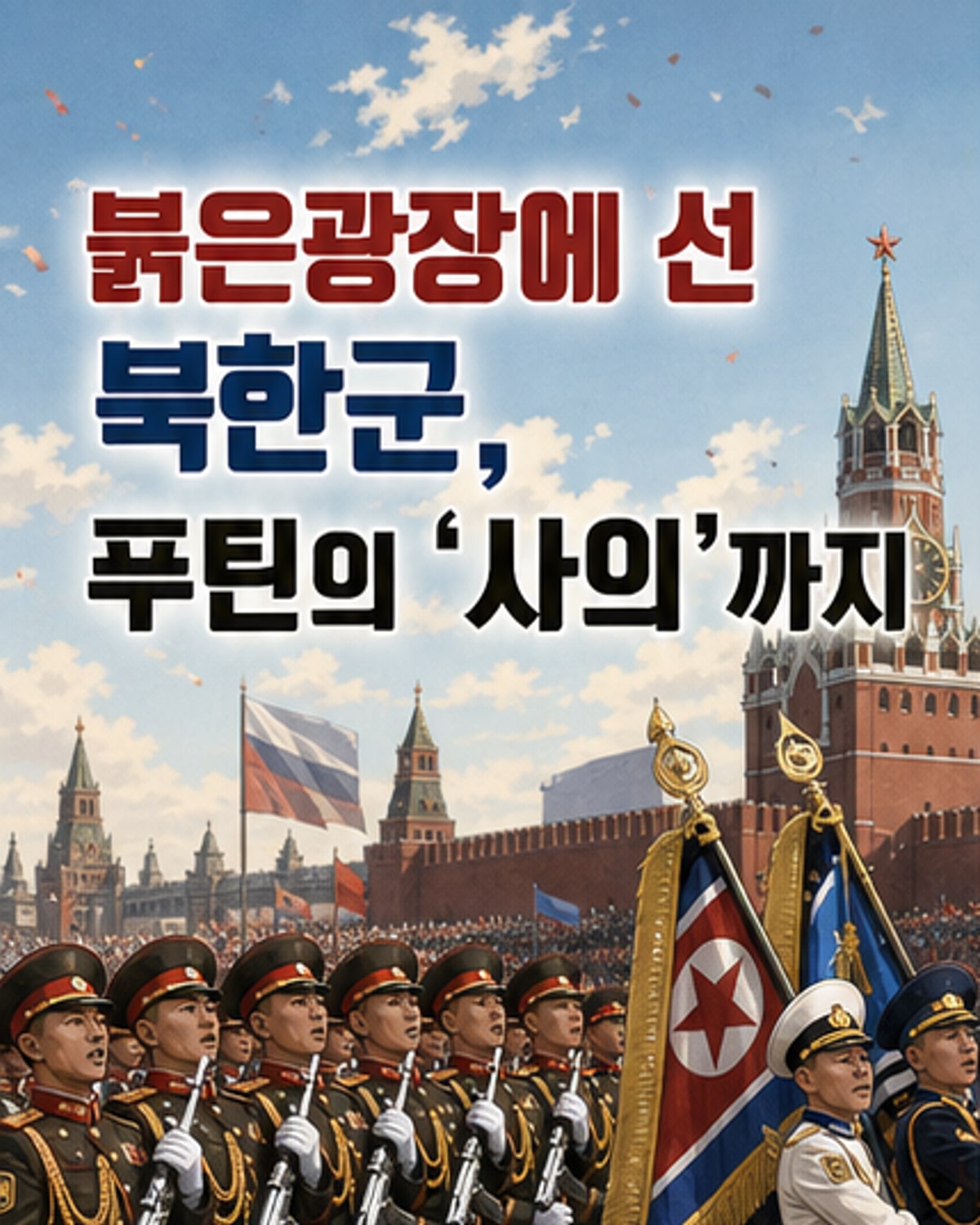 북한군, 러시아 전승절 열병식 참가
