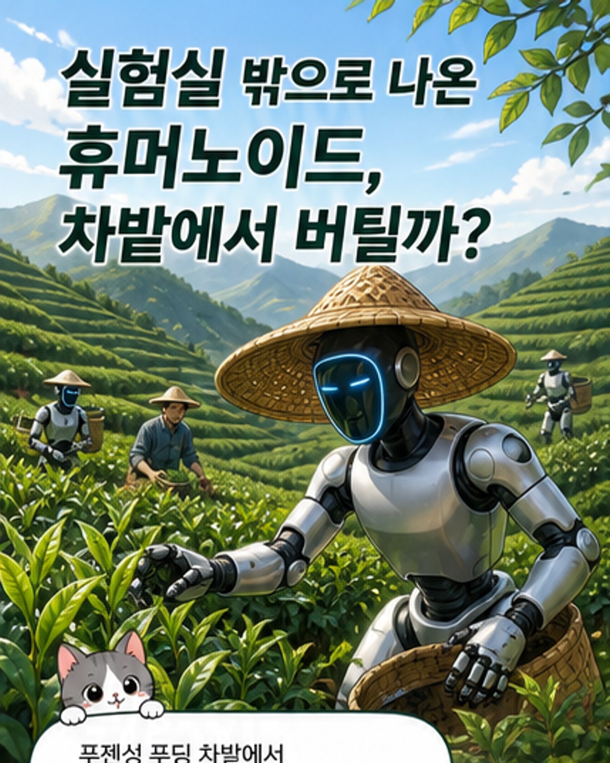 중국 휴머노이드, 차밭서 실전 테스트
