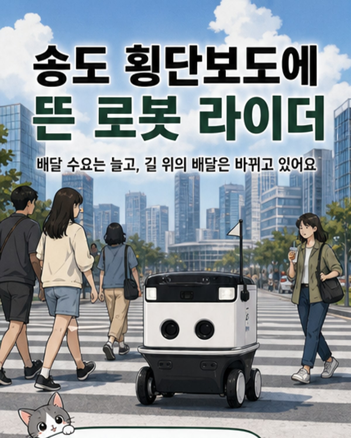 송도에 로봇 라이더 등장