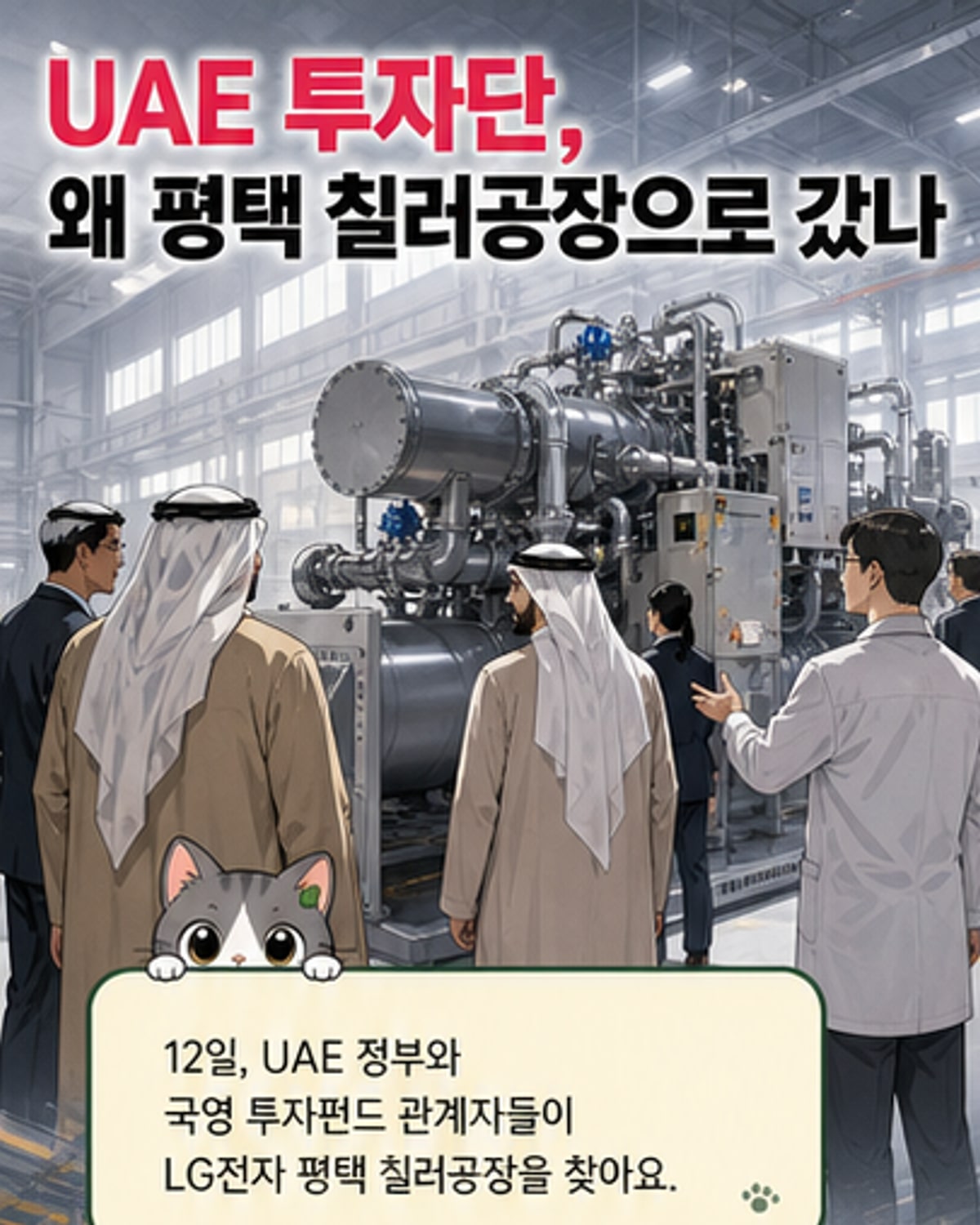 UAE, LG전자 평택 칠러공장 찾는다
