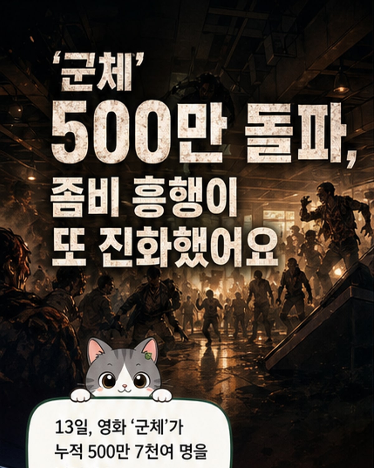 영화 ‘군체’ 500만 관객 돌파