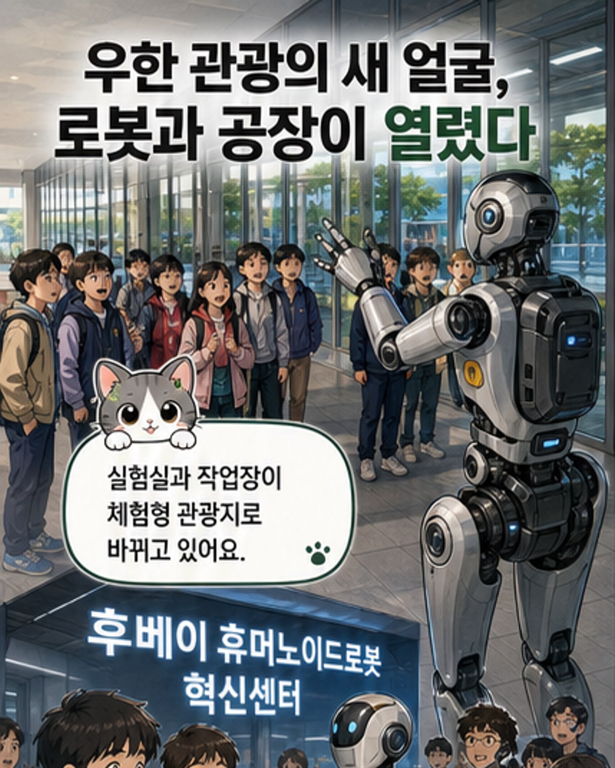 우한, 로봇·공중열차로 과학관광 새 바람