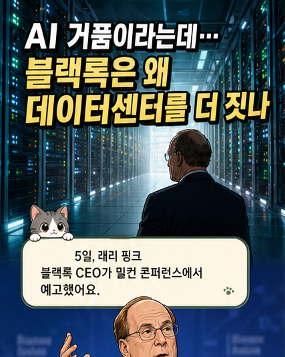 블랙록 CEO, 이번 주 데이터센터 파트너십 발표