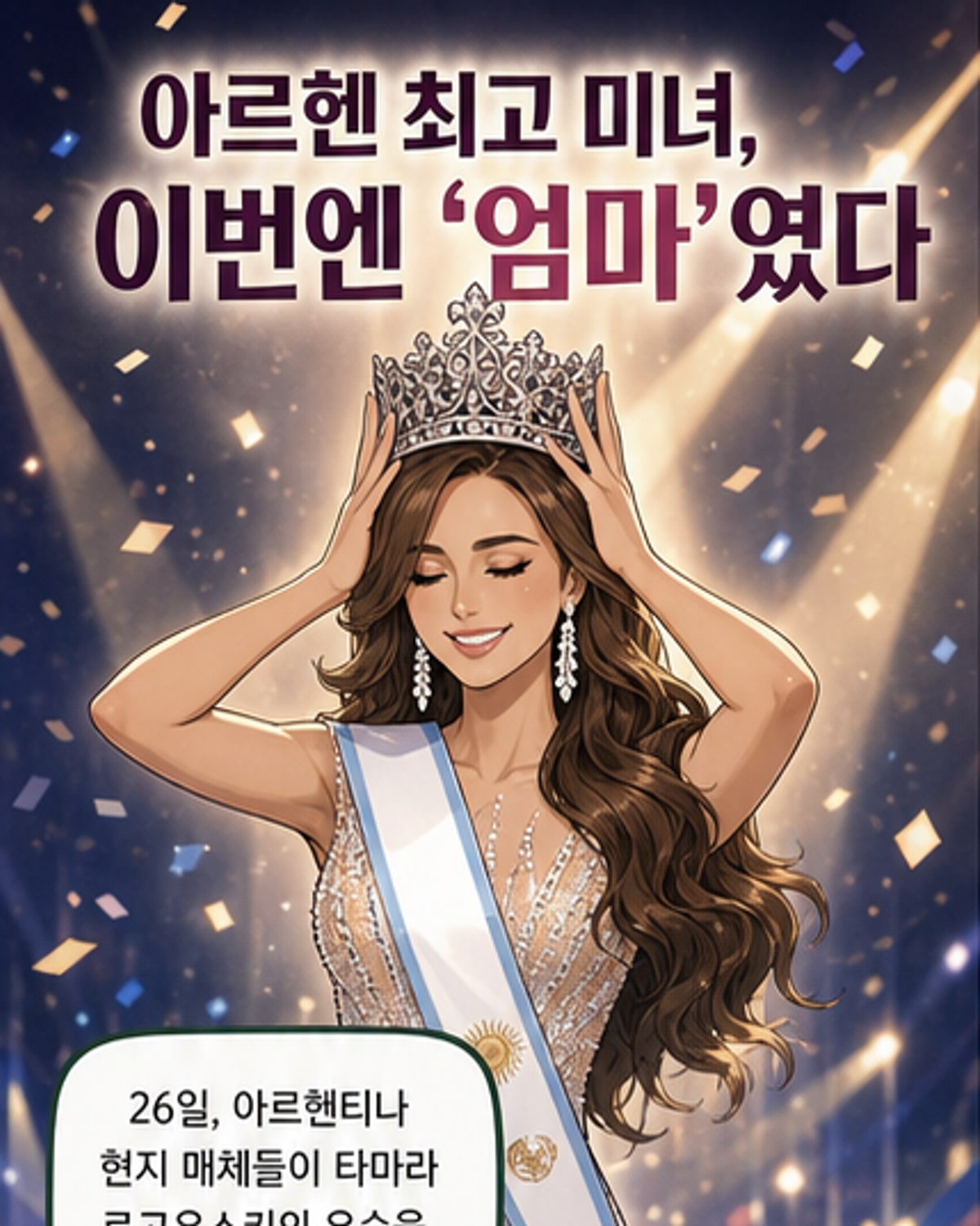 아르헨티나, 첫 '엄마' 미스유니버스 탄생