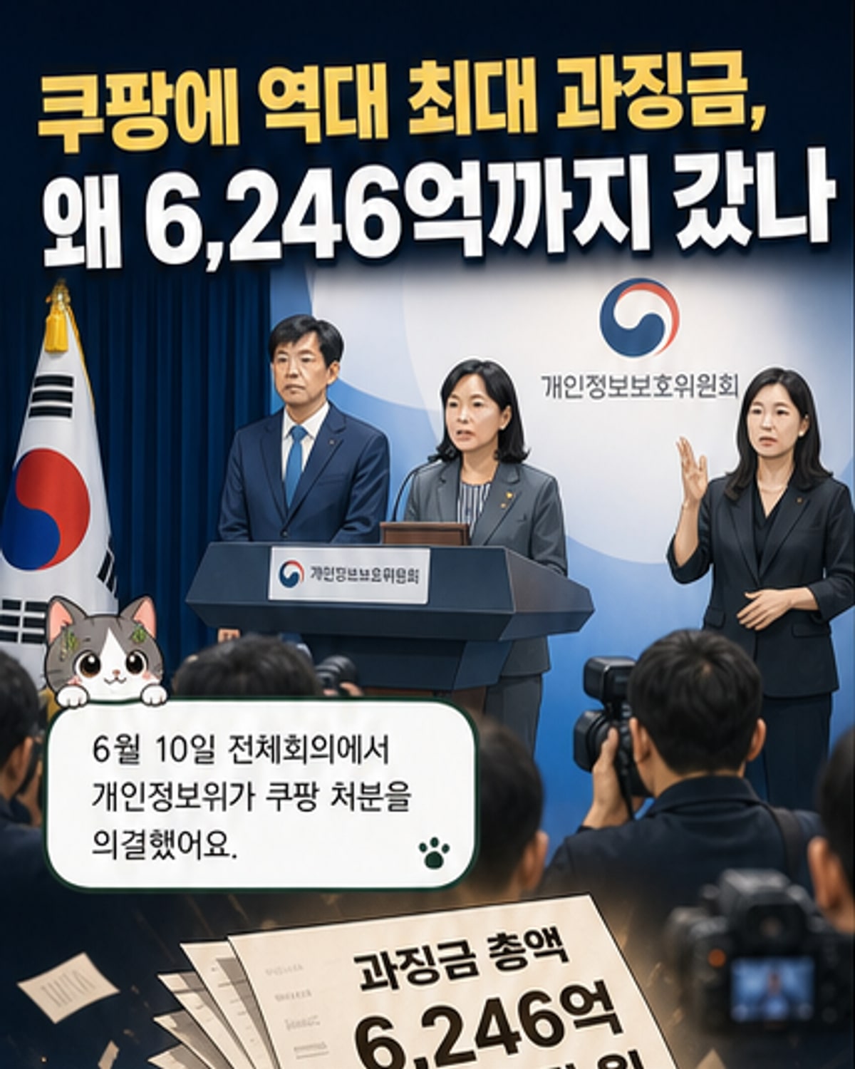 쿠팡, 역대 최대 과징금 6246억