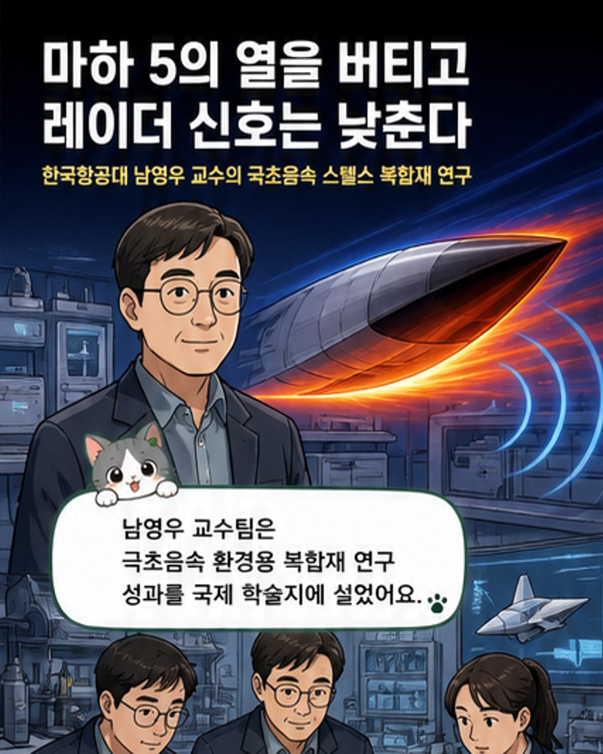 극초음속 비행체의 핵심, 스텔스 복합재